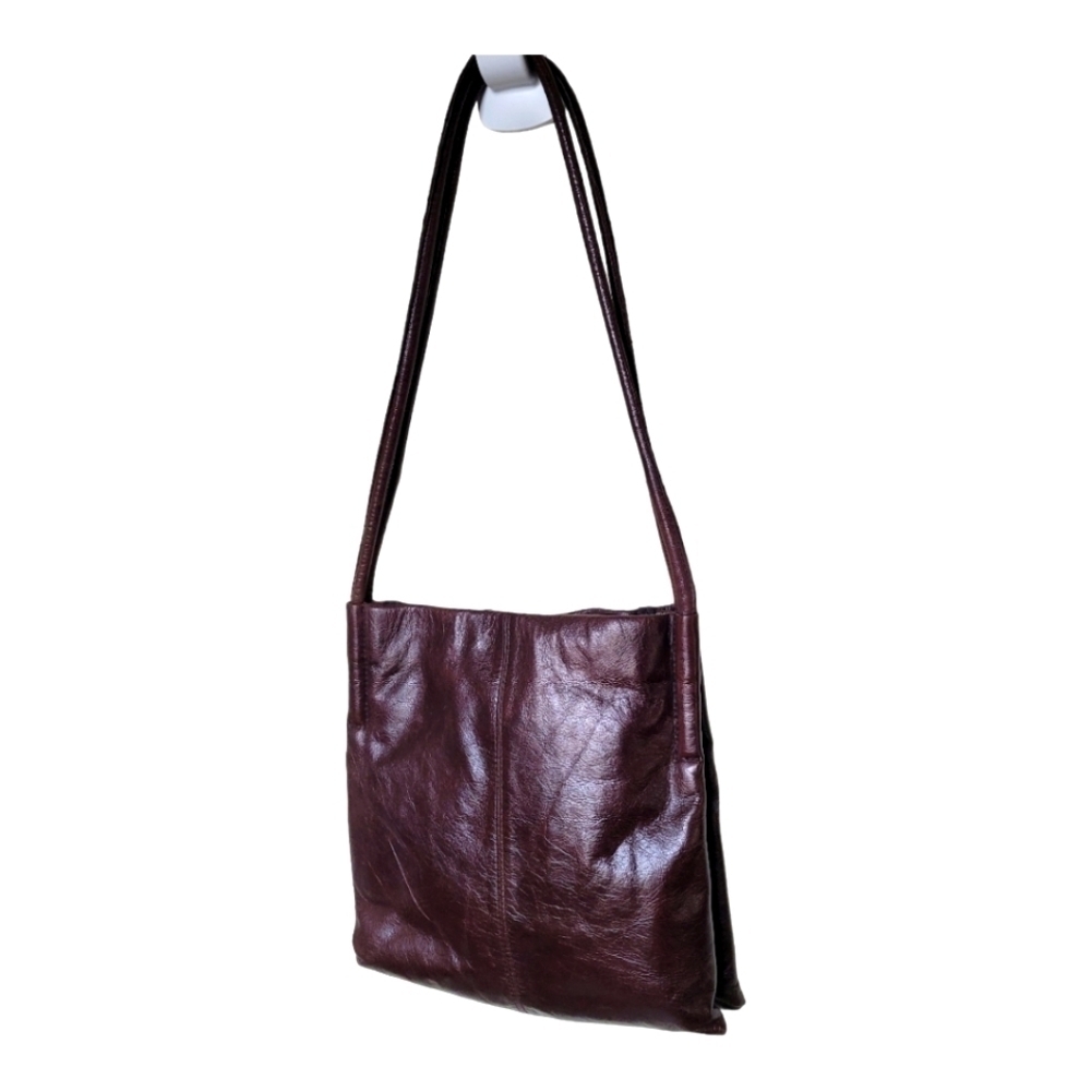 Wilsons Leather Pelle Studio Brown Leather Shoulder Handbag Vintage